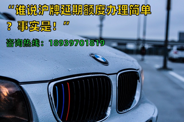 “谁说沪牌延期额度办理简单？事实是！”